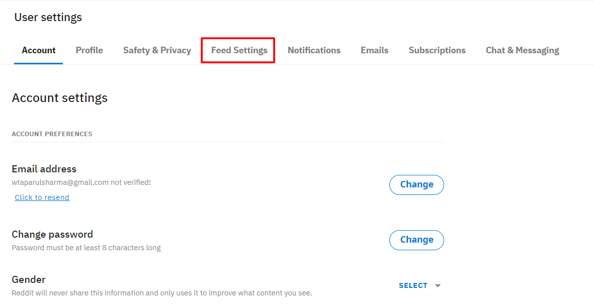 go to feed settings | How to Turn On or Off NSFW on Reddit