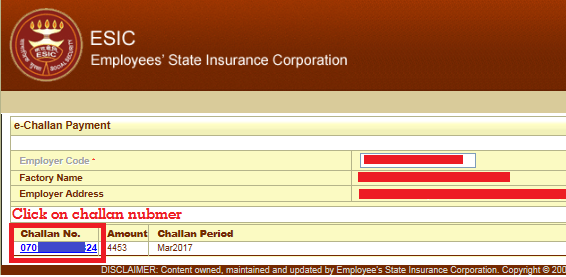 online esic payment