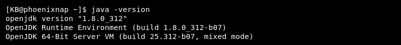 java -version terminal output jdk 1.8.0