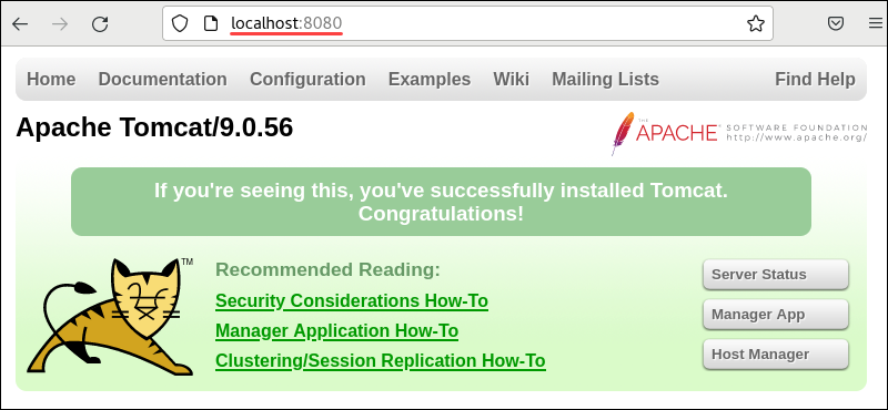 tomcat 9 server browser localhost