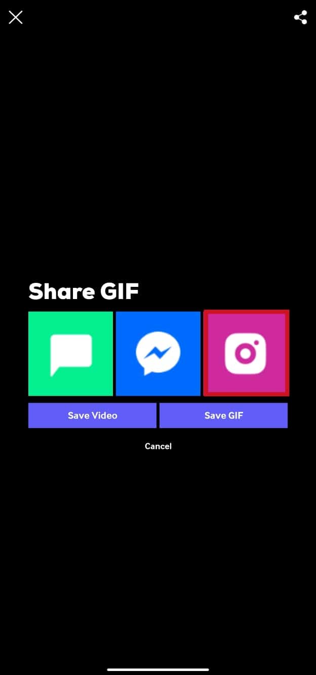 Tap on the Instagram icon and tap on Story
