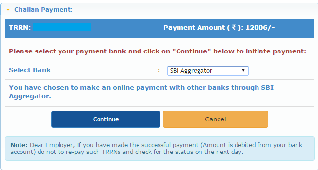 How To Make Online Payment Of EPFO Challan
