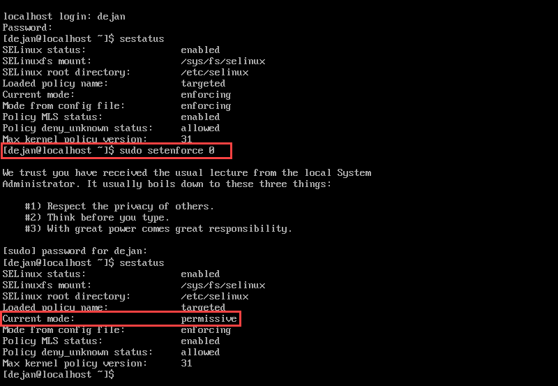 changing from targeted to permissive mode