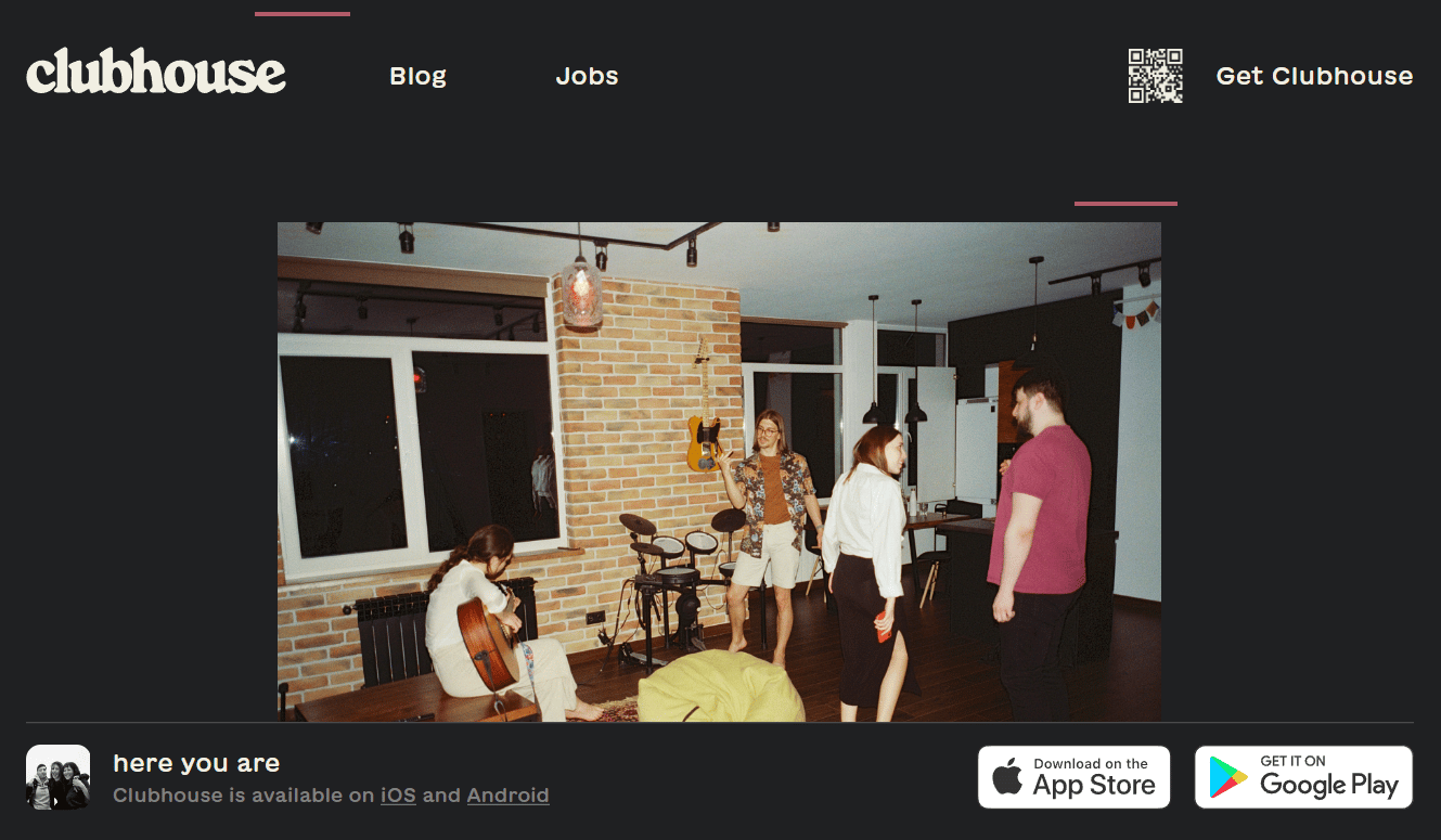 Clubhouse website
