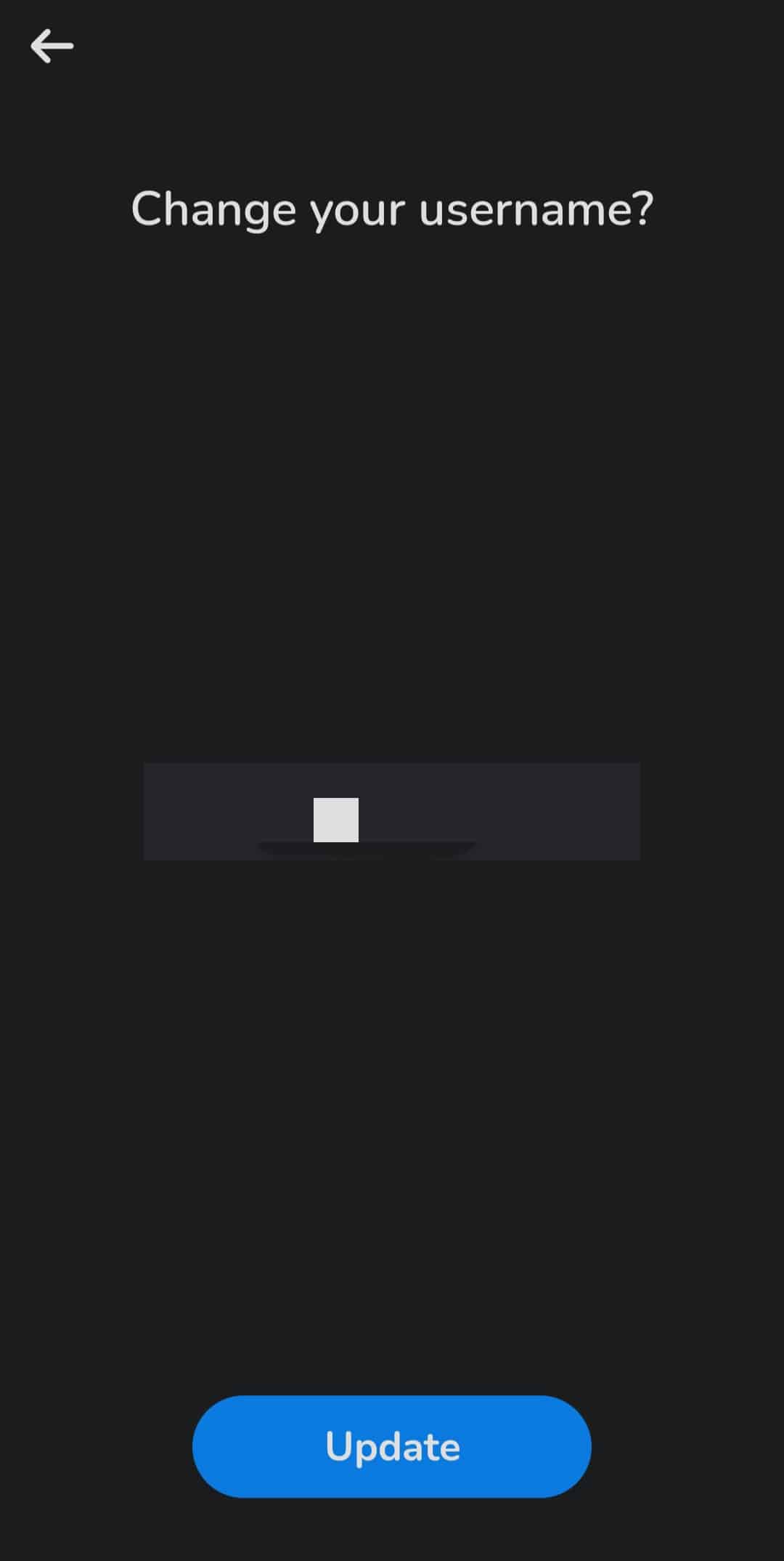 You can type your new Username here.
