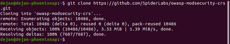 Clone the OWASP GitHub repository.