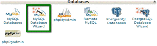 databases in cPanel