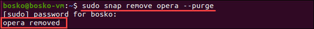 Remove a snap without generating a snapshot.