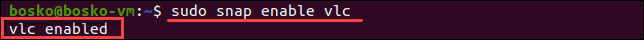 Enable a disabled snap.