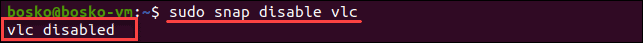 Disable a snap.
