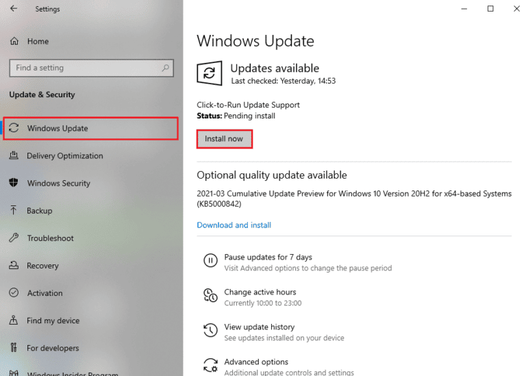Update Windows
