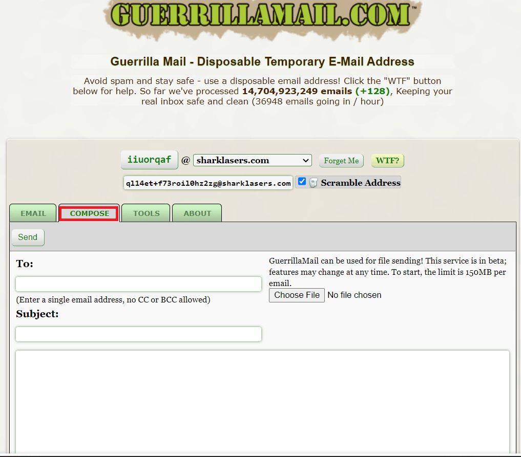 Click on Compose. How to Send Anonymous Email for Free