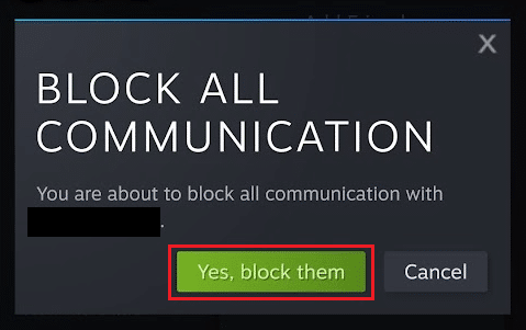 tap on Yes, block them