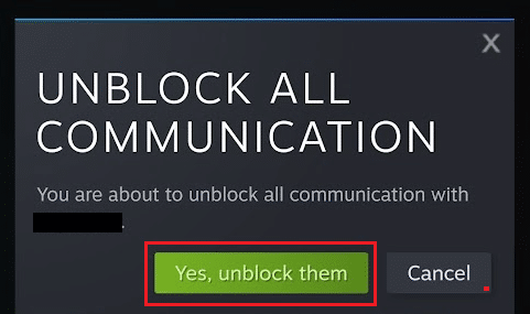 tap on Yes, unblock them from the popup