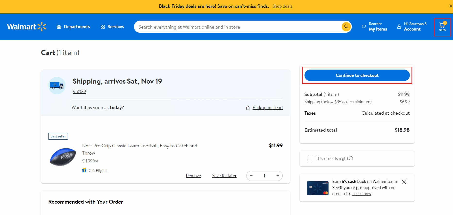 your Cart - Continue to checkout