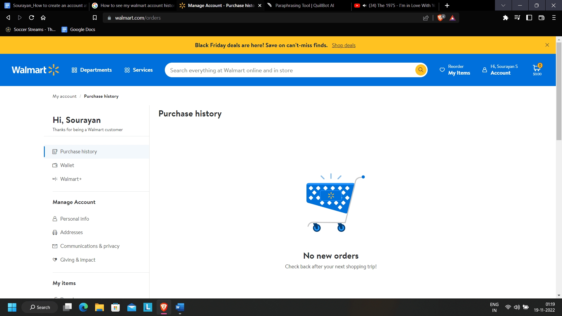 Purchase page | How to Create an Account at Walmart | place an online order from Walmart
