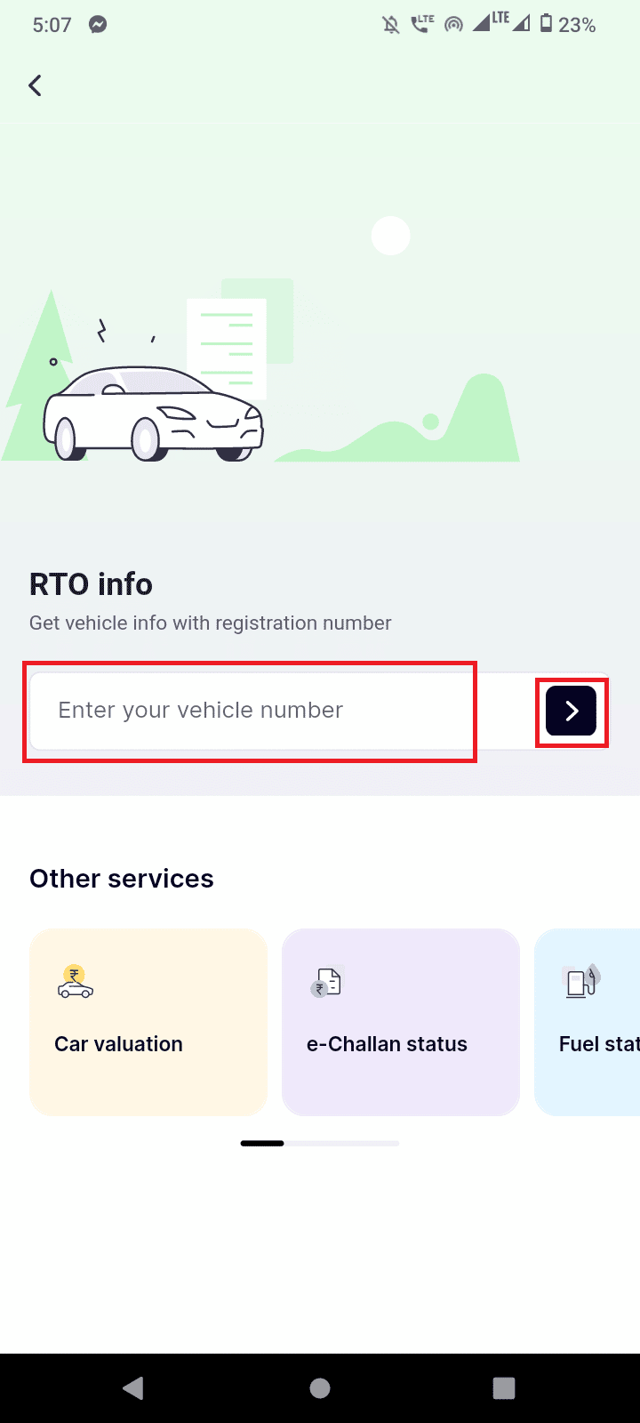 enter the registration number and click the arrow | How to Look Up License Plate Number Owner