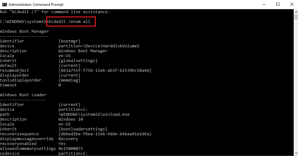 view the entries of the orphaned windows setup