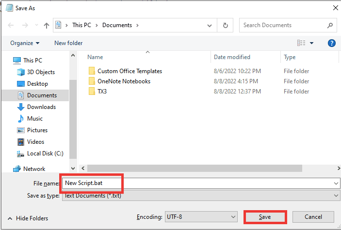 save as. Fix System Error Code 1231 in Windows 10