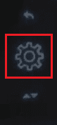 swipe down and tap on the Settings gear icon