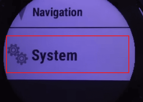 Tap on System | changing time on Vivofit | Garmin showing wrong time