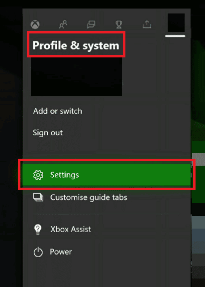 Open Settings