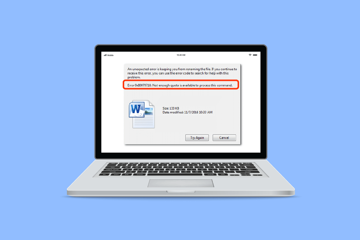 Fix Error 0x80070718 in Windows 10