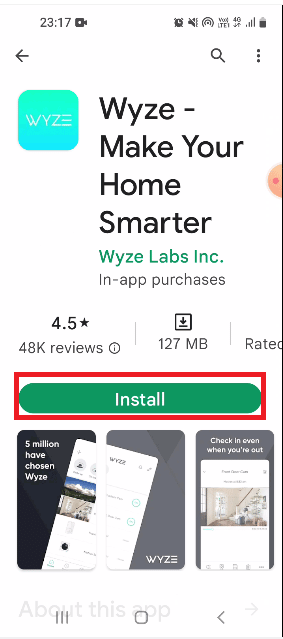 Tap on the Install button