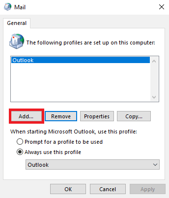 click Add… button