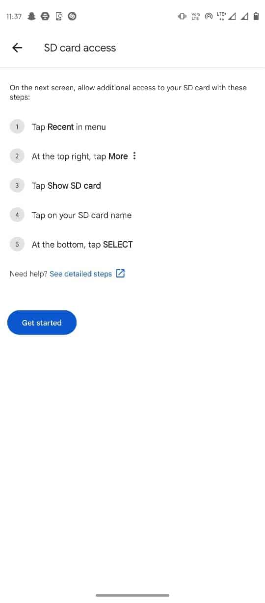 sd card access