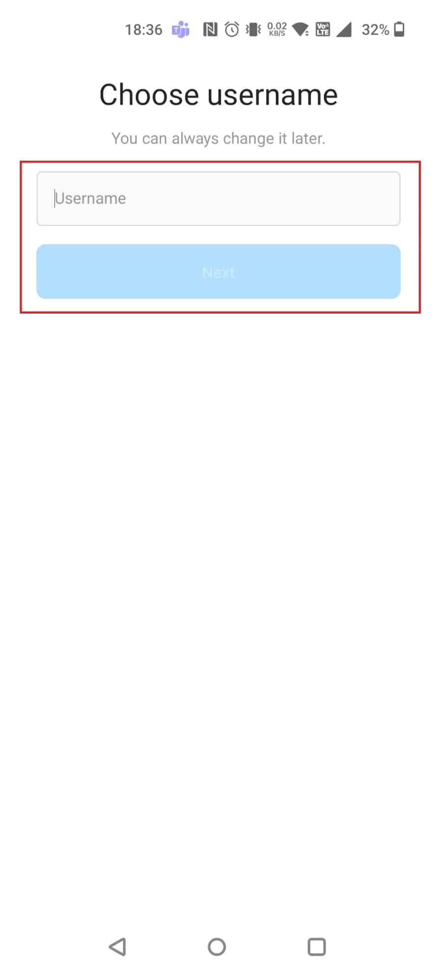Enter a username and tap on Next | hack Instagram account of someone else