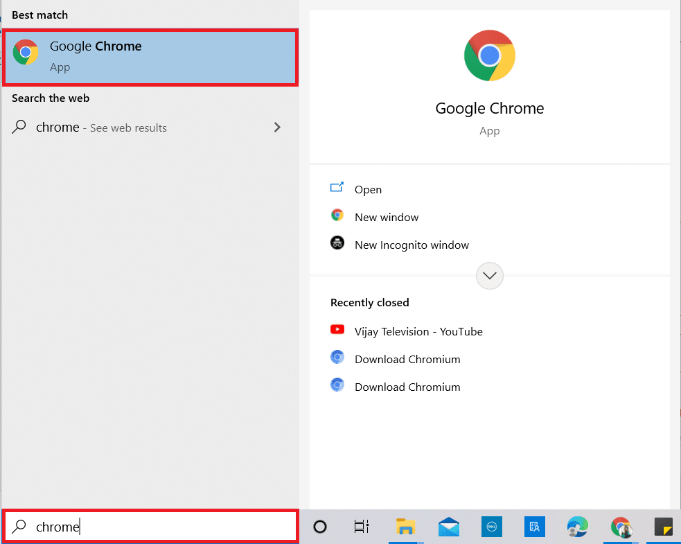 open Google Chrome