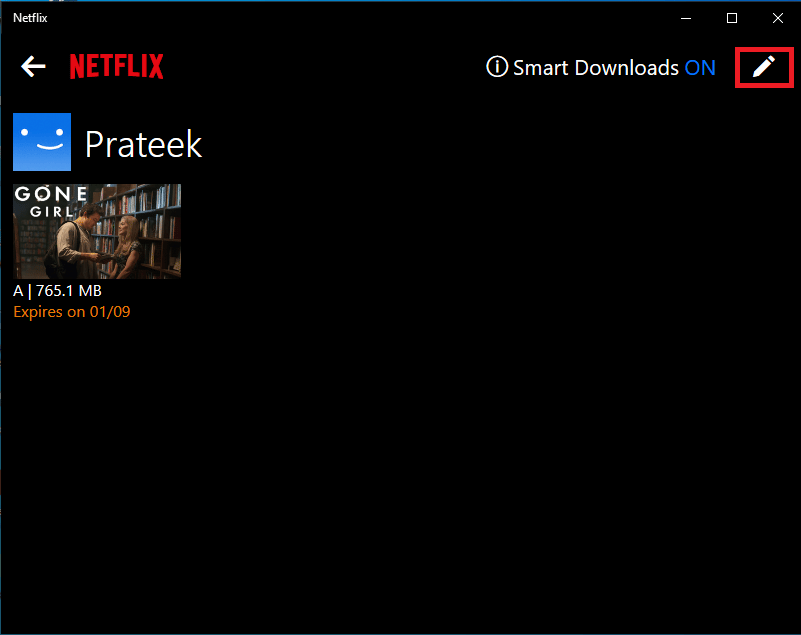 In the My Downloads window locate the Edit icon. Fix Error Code u7121 3202 in Netflix