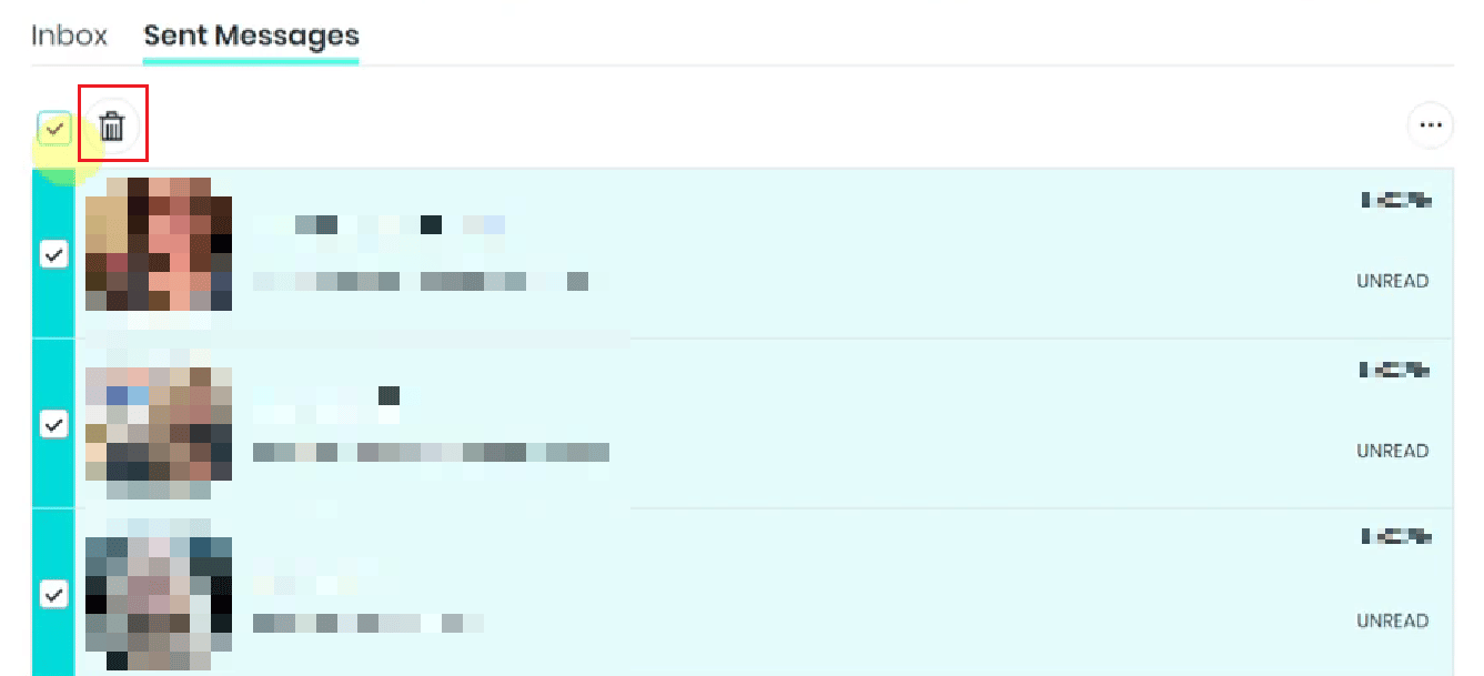Click on the trash icon | likes disappeared on POF