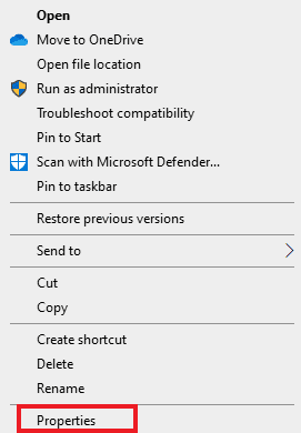 Click properties