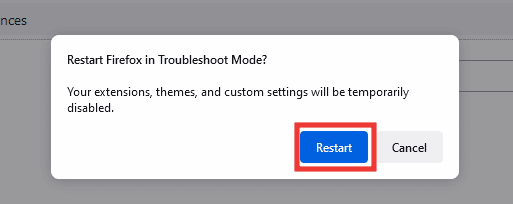 click on restart