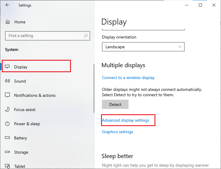 click on Display followed by Advanced display settings. Fix Forza Horizon 4 Not Launching