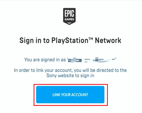 Click on LINK YOUR ACCOUNT