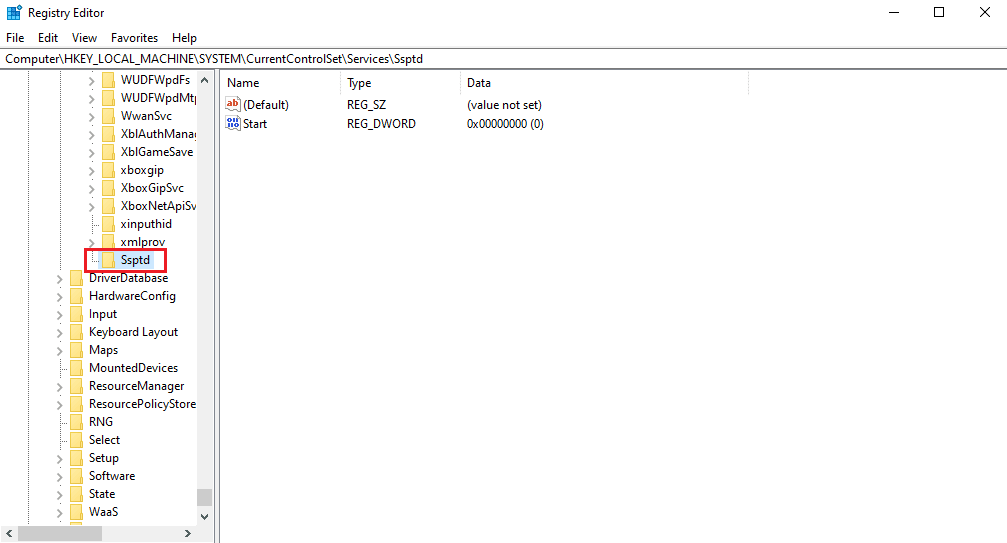 navigate and click on the Stdp folder 