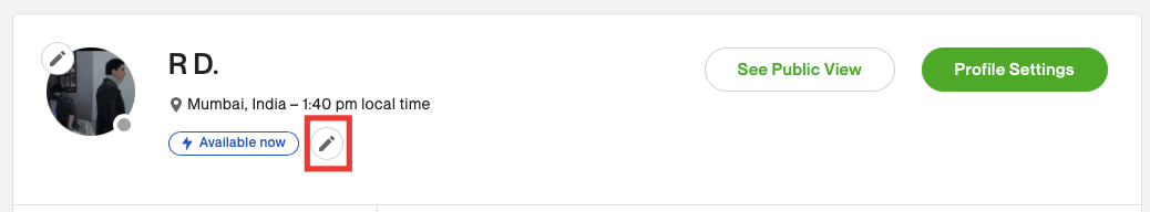 click on the pencil icon