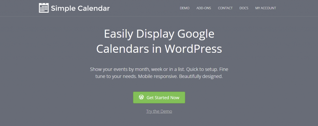 Simple Calendar official website