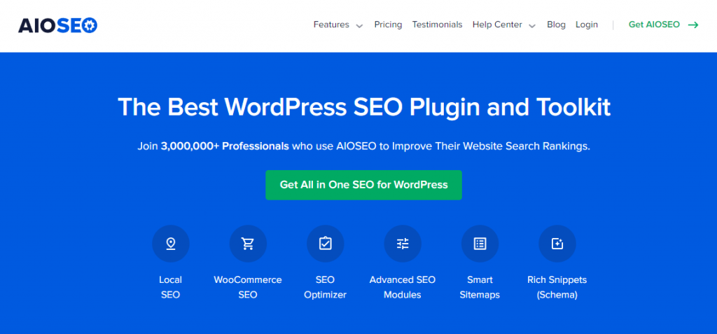 AIOSEO homepage