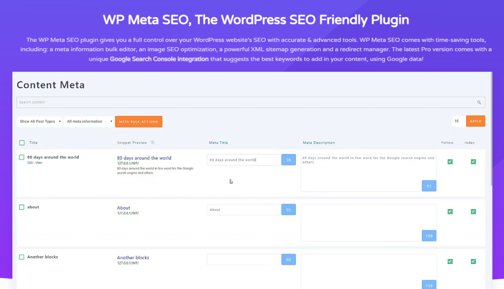 WP Meta SEO homepage