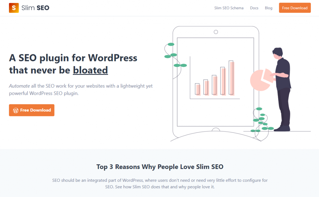 Slim SEO homepage