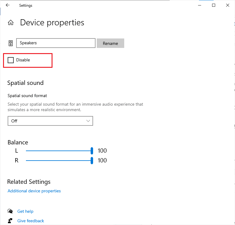 Make sure Disable box is not checked
