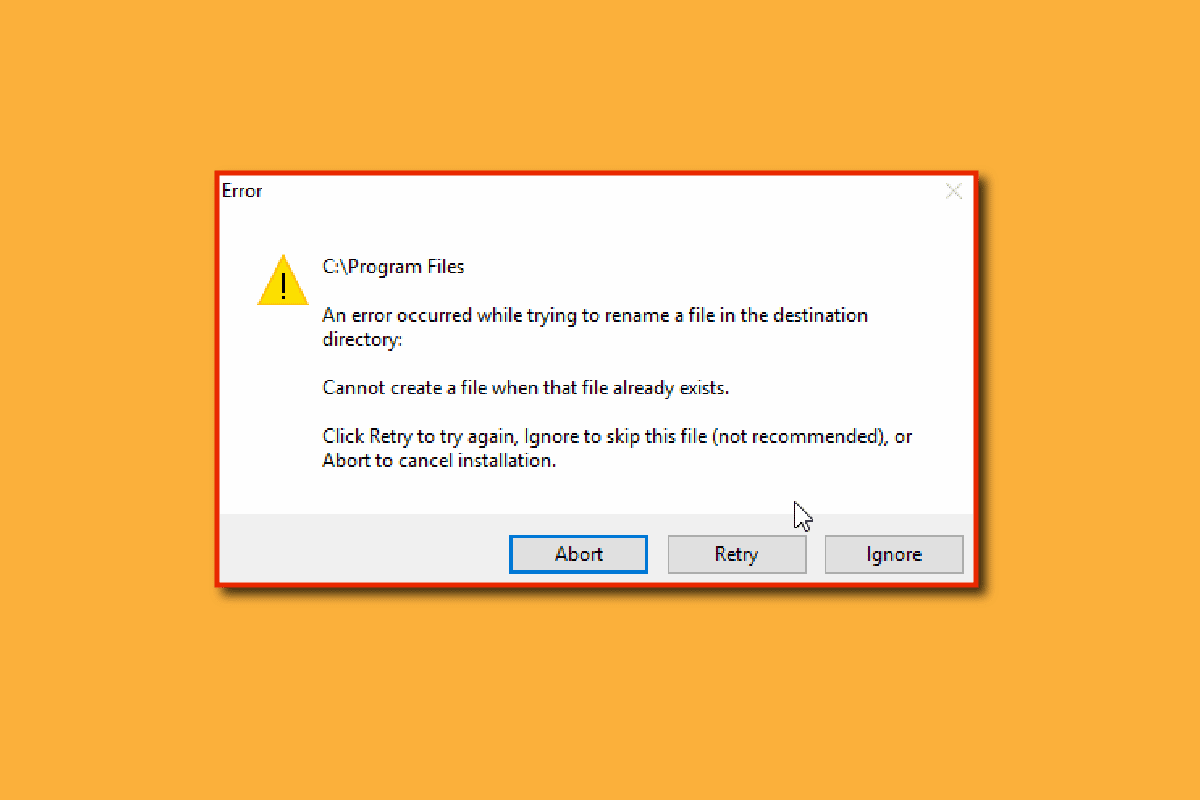How to Rename file in Destination Directory in Windows 10