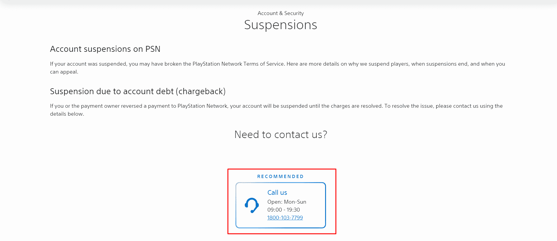 Call the given customer care number.