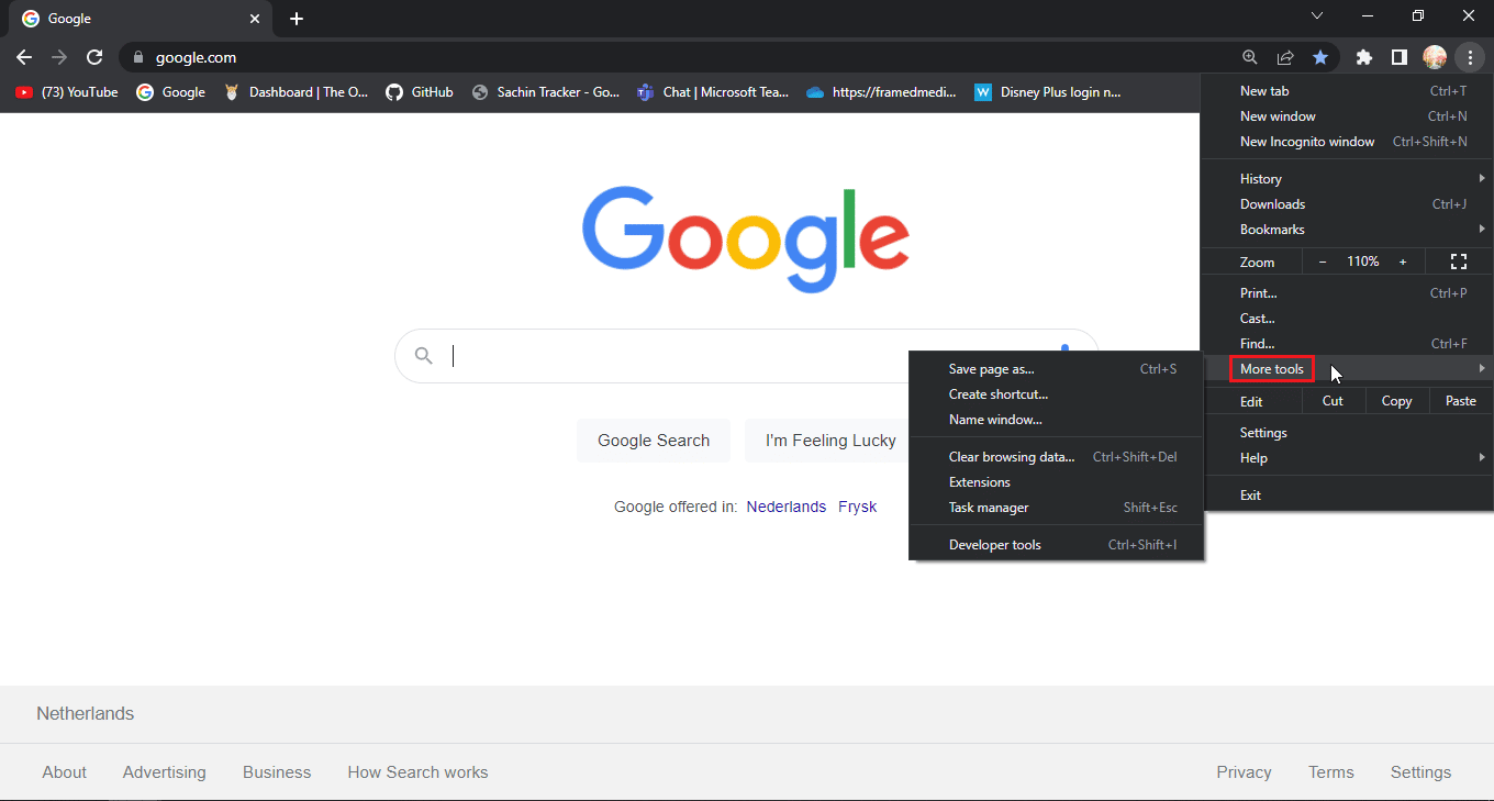 click on three tools. Fix Disney Plus Login Page Not Loading