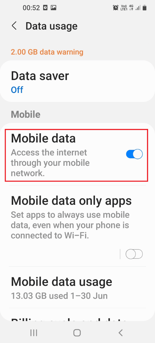 Toggle on the Mobile data option. How to Fix Hulu Error Code 2 975