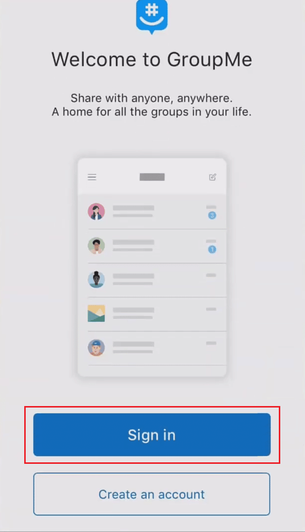 Tap on Sign In | Why GroupMe Won’t Let You Log In?